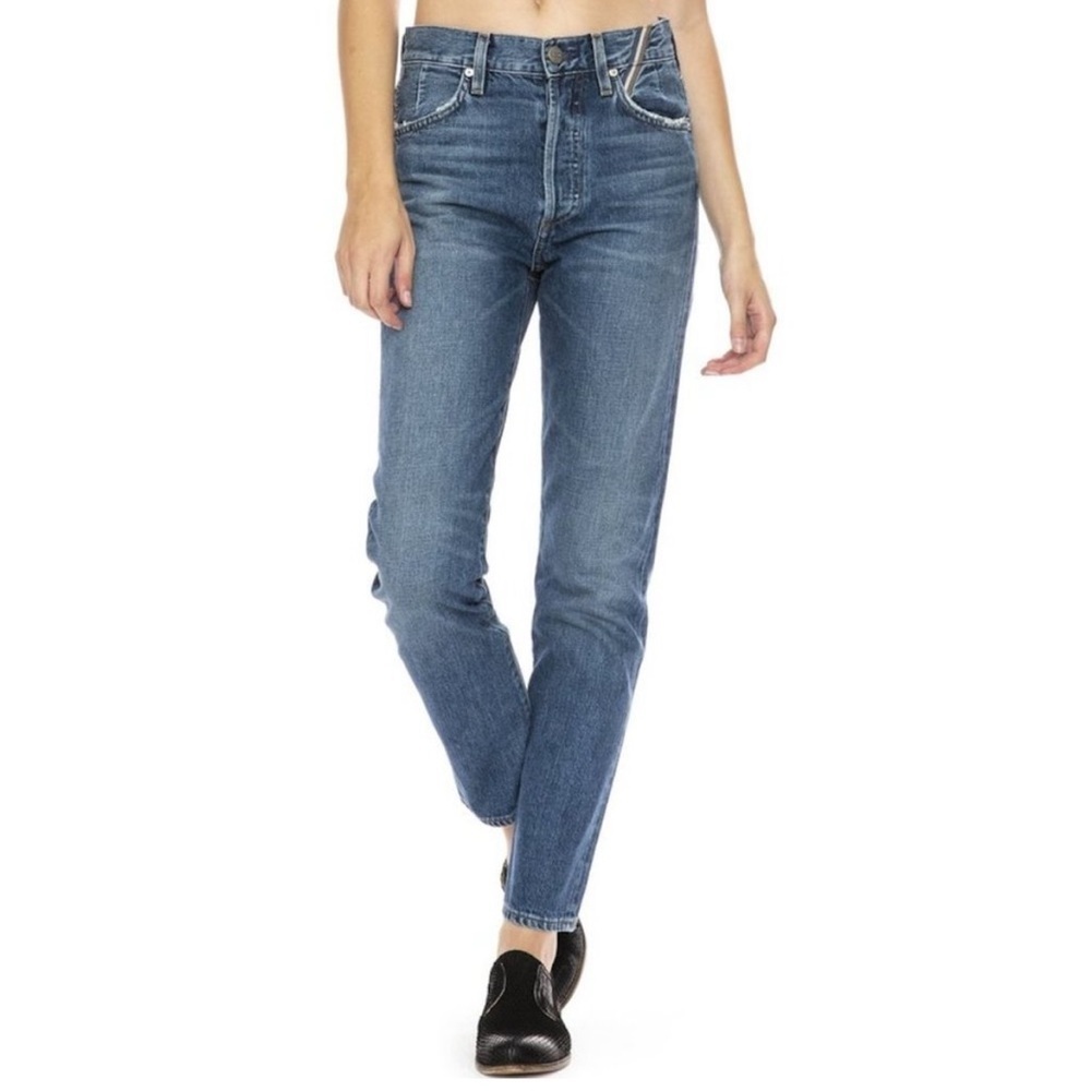 Jean Atelier Ryan Cropped High-Rise Slim-Leg Jeans Size 26